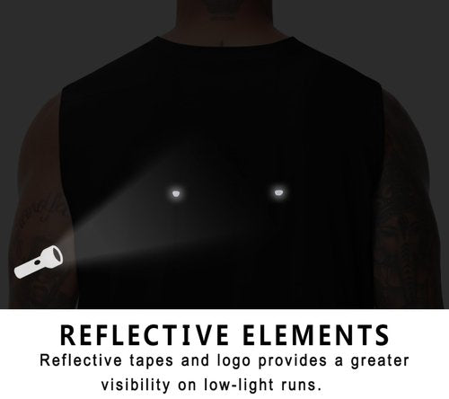THE GYM PEOPLE Men's Workout Tank Top UPF 50+ Sleeveless Quick Dry Athletic Shirts Casual Running Muscle Shirts Black