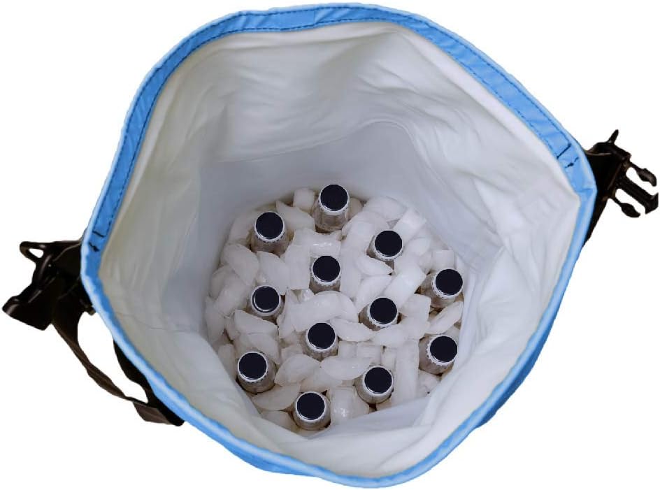 geckobrands 30L Dry Bag Cooler - Holds 24 Cans or 18 Bottles - Dry Bag Backpack, Perfect for Outdoor Activities