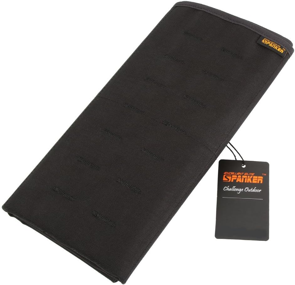 EXCELLENT ELITE SPANKER Tactical Patchs Display Board Foldable Military Patch Holder Panel (Black, S)