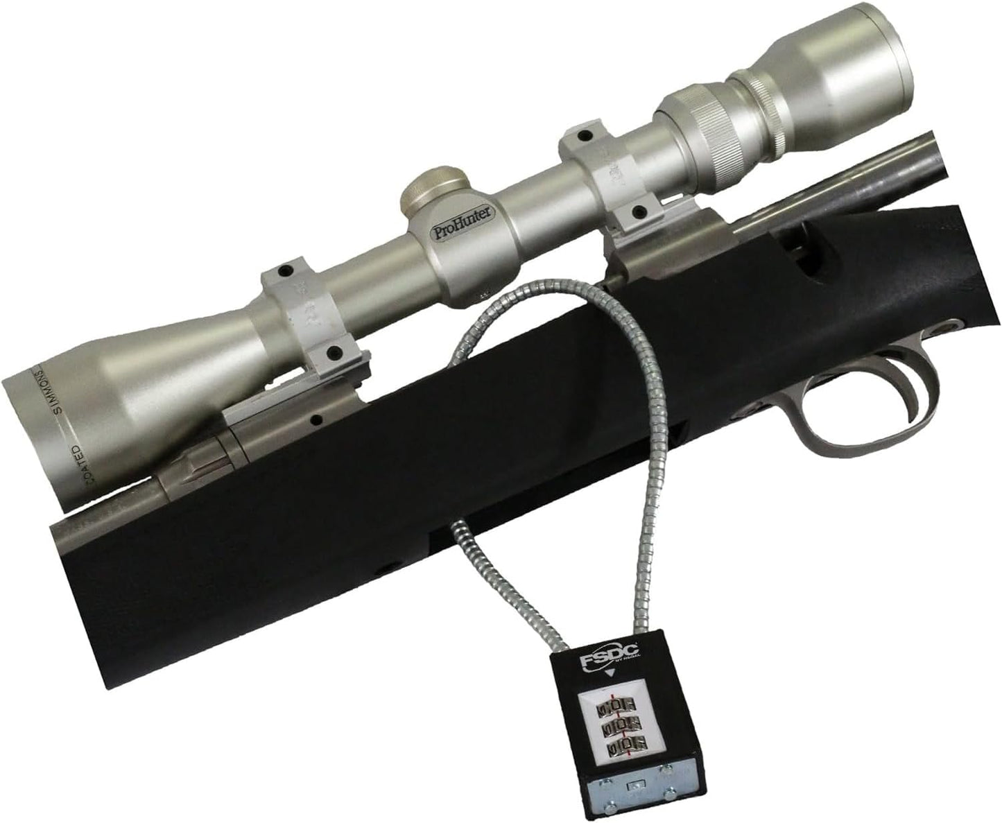(Firearm Safety Devices), FSDC-CL1725RCB 14" Combination Cable Gun Lock - California Department of Justice-Approved Lock - Scratch-Resistant Paint Finish