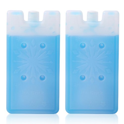 Gsycle 2PCS Ice Packs for Coolers, 240ml Portable Ice Pack Reusable Cold Ice Pack Brick Quick Freeze Cold Freezer Packs for Lunch Bags Cooler Backpack, Camping, Picnics, Beach