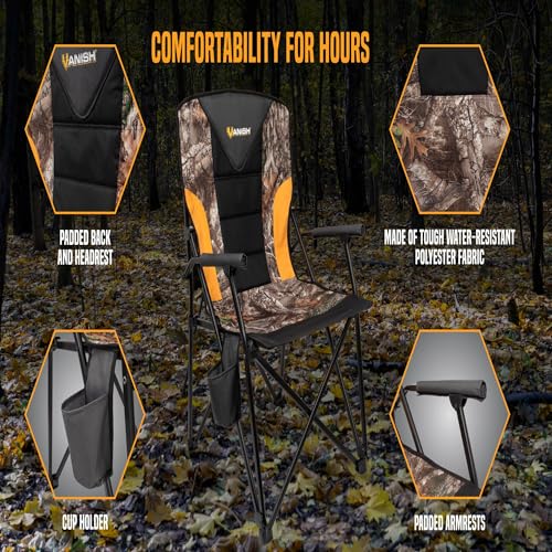 Allen Company Vanis Padded Armchair with Backrest, Realtree Edge Camo