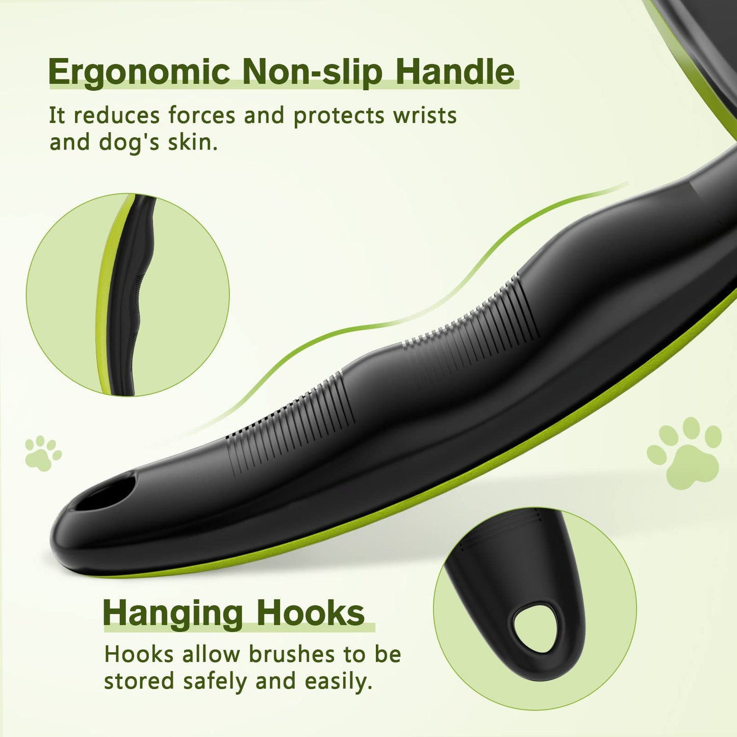 Pecute Skin Friendly Self-Cleaning Slicker Brush for Dog & Cat Shedding