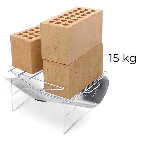 Picogrill 498 Ultralite BBQ Grill and Stove, 2 Grates, 1 Skewer