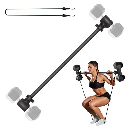 Dumbbell Converter Set， Convert Dumbbells to Barbell Set，Barbell Dumbbells Converter for Home Gym ， Weights Lifting for full Body Workouts，Adjustable weights & Up to 200 lb Capacity Weight Barbell，Collocation（exercise bands ）