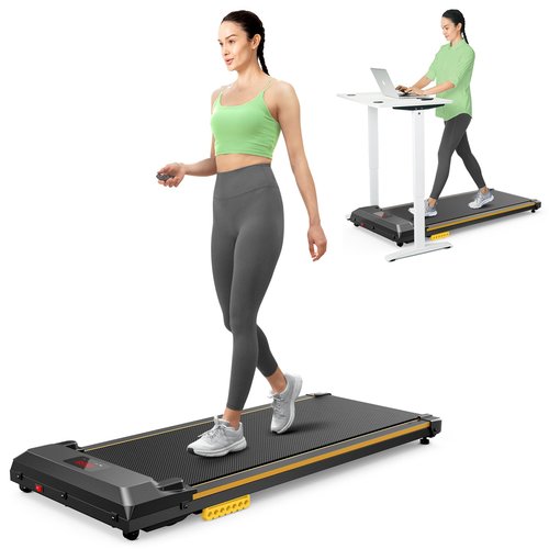 UREVO Under Desk Treadmill, Portable Treadmills for Home/Office Walking Pad with Remote Control, LED Display