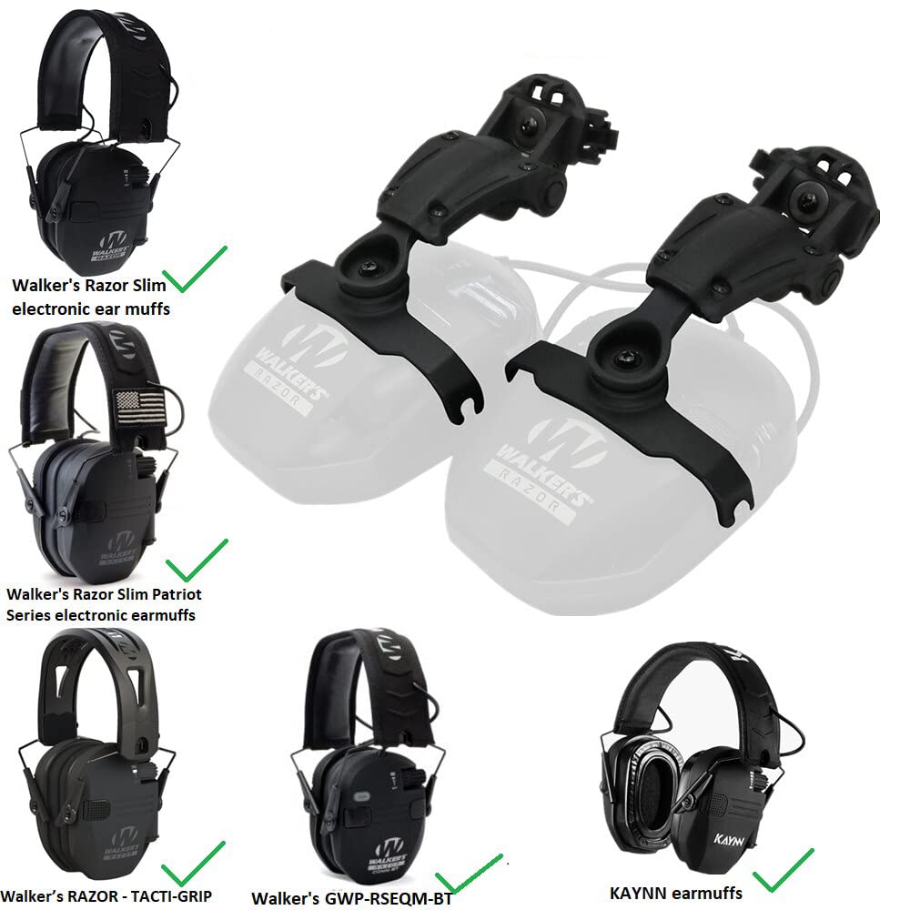 Bifrost Gear COM-RAC Tactical Helmet Rail Adapter for Walker's Razor Headset (Black)
