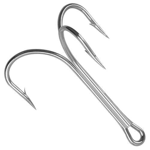 Classic Treble Hooks,20pcs Large Treble Fishing Hooks Saltwater Treble Hooks Silver Big Game Triple Barbed Fish Hooks Saltwater Fishing Hooks Size 4/0 6/0 7/0 8/0 10/0