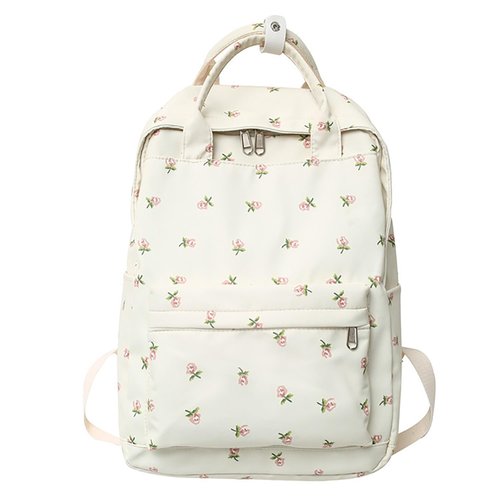 POYIPI Kawaii Backpack Cute Floral Backpack Flowers Backpack Aesthetic Backpack Casual Travel Backpack Large Backpack