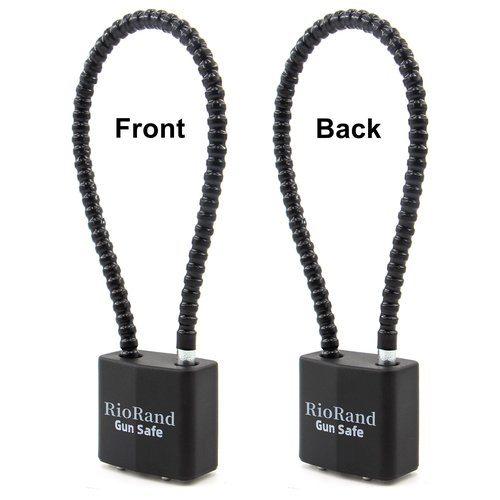 RioRand Keyed Cable Gun Locks Simple Operation 8.5" Compatible with Pistols, Handguns, Rifles, and Shotguns,Storage for Firearm Locking and Safety 3PCS