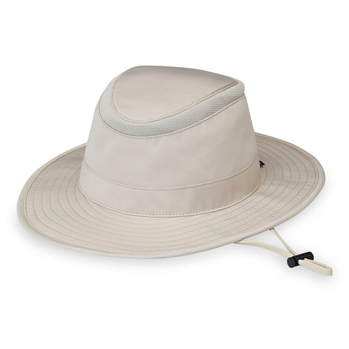 Wallaroo Hat Company Men’s Summit Sun Hat (Stone, Large/Extra Large) – UPF 50+, Wide Brim, Packable Design, Chin Strap and Adjustable Size – Sun-Smart Functional Hat for Outdoor Adventures and Travel