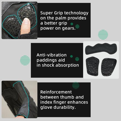 Seibertron T.T.F.I.G 2.0 Men's Tactical Gloves Flexible Rubber Knuckle Protective for Hunting Hiking Airsoft Paintball Motorcycle Motorbike Riding Outdoor Gloves Black XXS