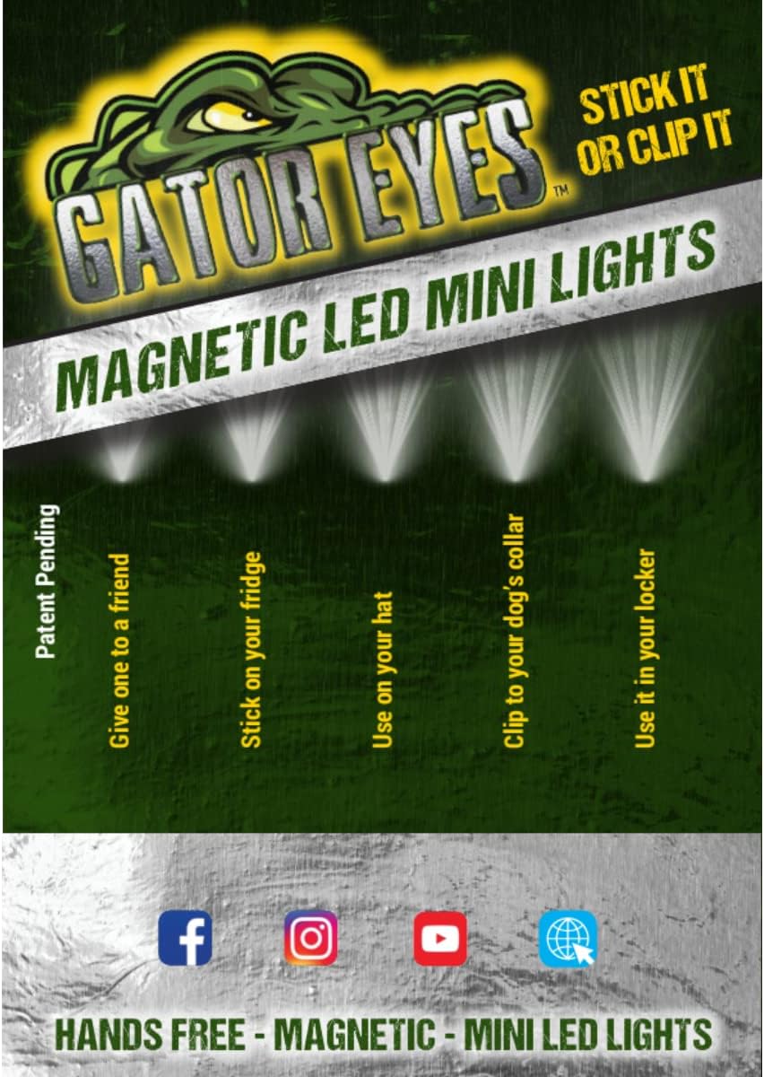 Gator Eyes Multi-use Mini Lights 5-Pack, Model SXI-L001