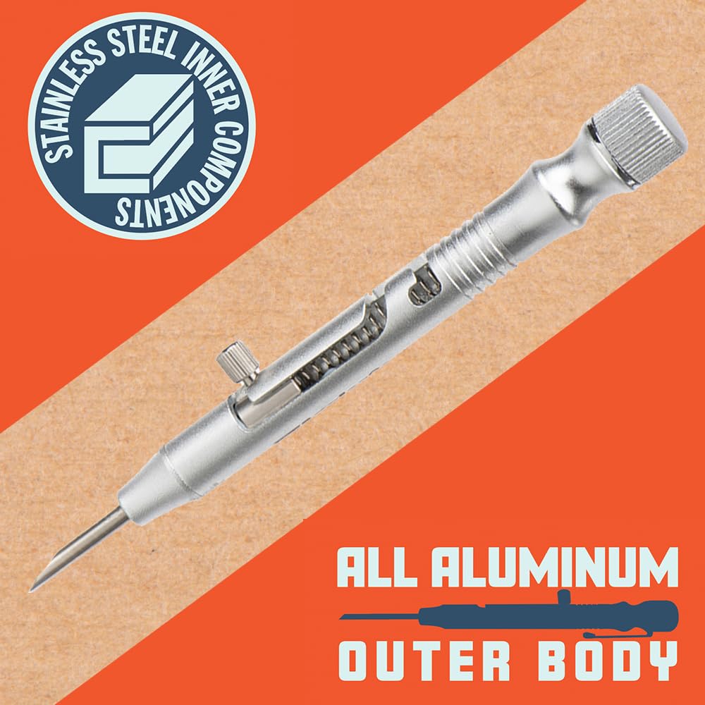 AnglerCo Retractable Fish Venting Tool with Pocket Clip for Deep Sea Fishing