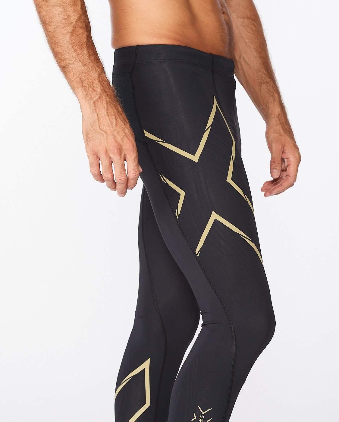 2XU Men's Light Speed Compression Tights - Lightweight & Flexible Support for Improved Running Performance
