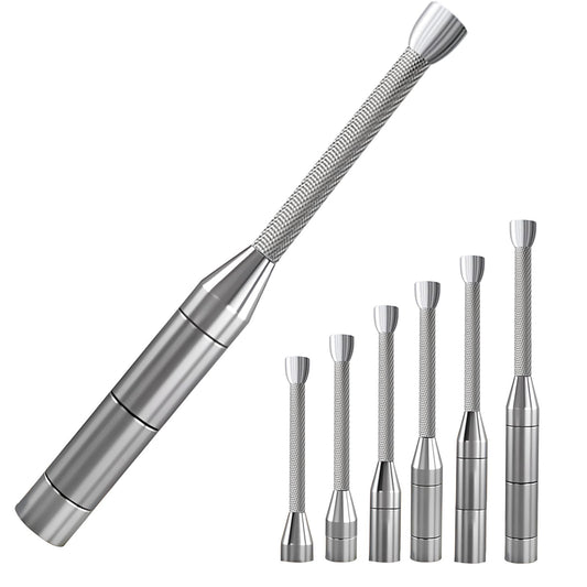 Adjustable Macebell Clubbell, 6-in-1 Premium Steel Indian Club, Strength Training Equipment for Full Body, Muscles, Shoulder, Grips & Forearms Workouts(6.5/9/11/13/15/17.5LBs)