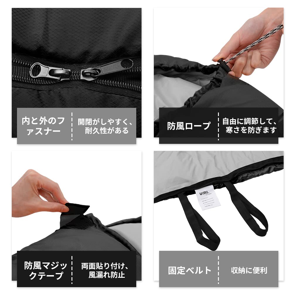 Fancial Sleeping Bag Envelope Type for Winter【Minimum Temperature -10℃】 Lightweight and Thermally Insulated 230T Waterproof and Thermal Insulation Can be Cleaned as a Whole