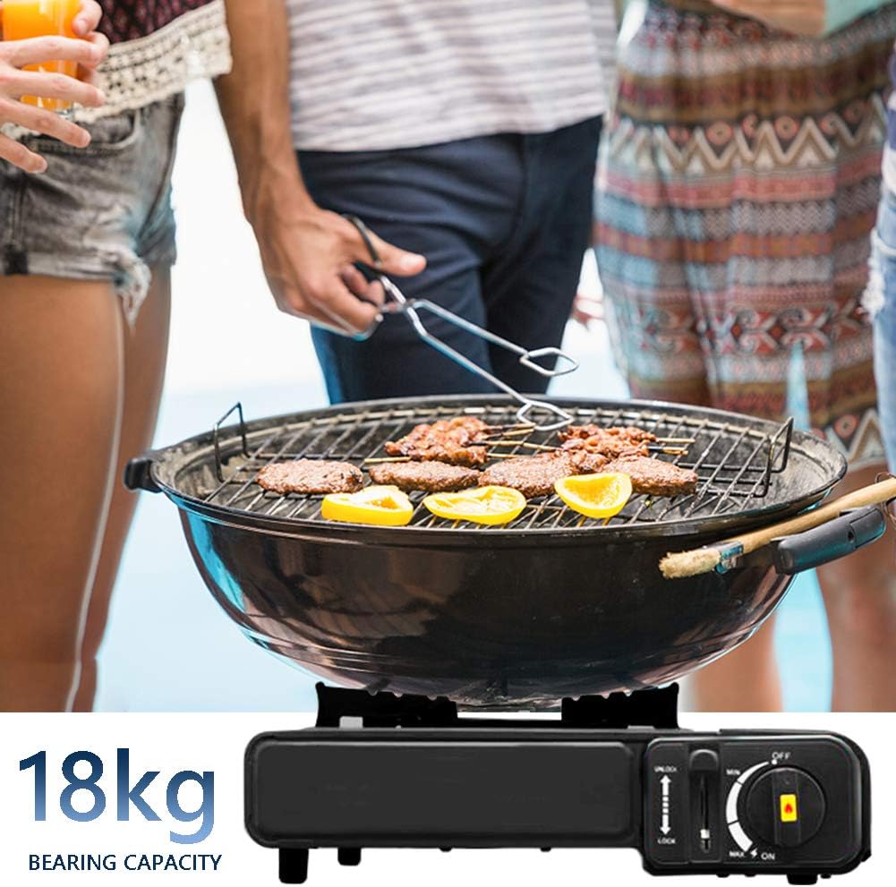 ShellKingdom Camping Stove Portable Outdoor Emergency Butane Stove Burner with Carrying Case For Camping, Picnics, Hiking, BBQ