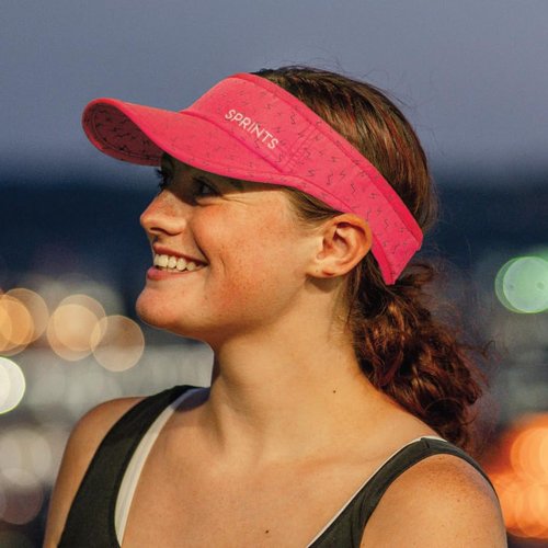 Sprints Performance Running Visor (Neon Flash Reflective Pink)