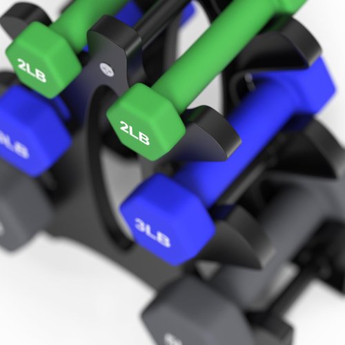 Portzon Weights Dumbbells Set with Various Color and Weights and Compatible, 1-15 LB, Anti-Slip, Anti-roll, Hex Shape