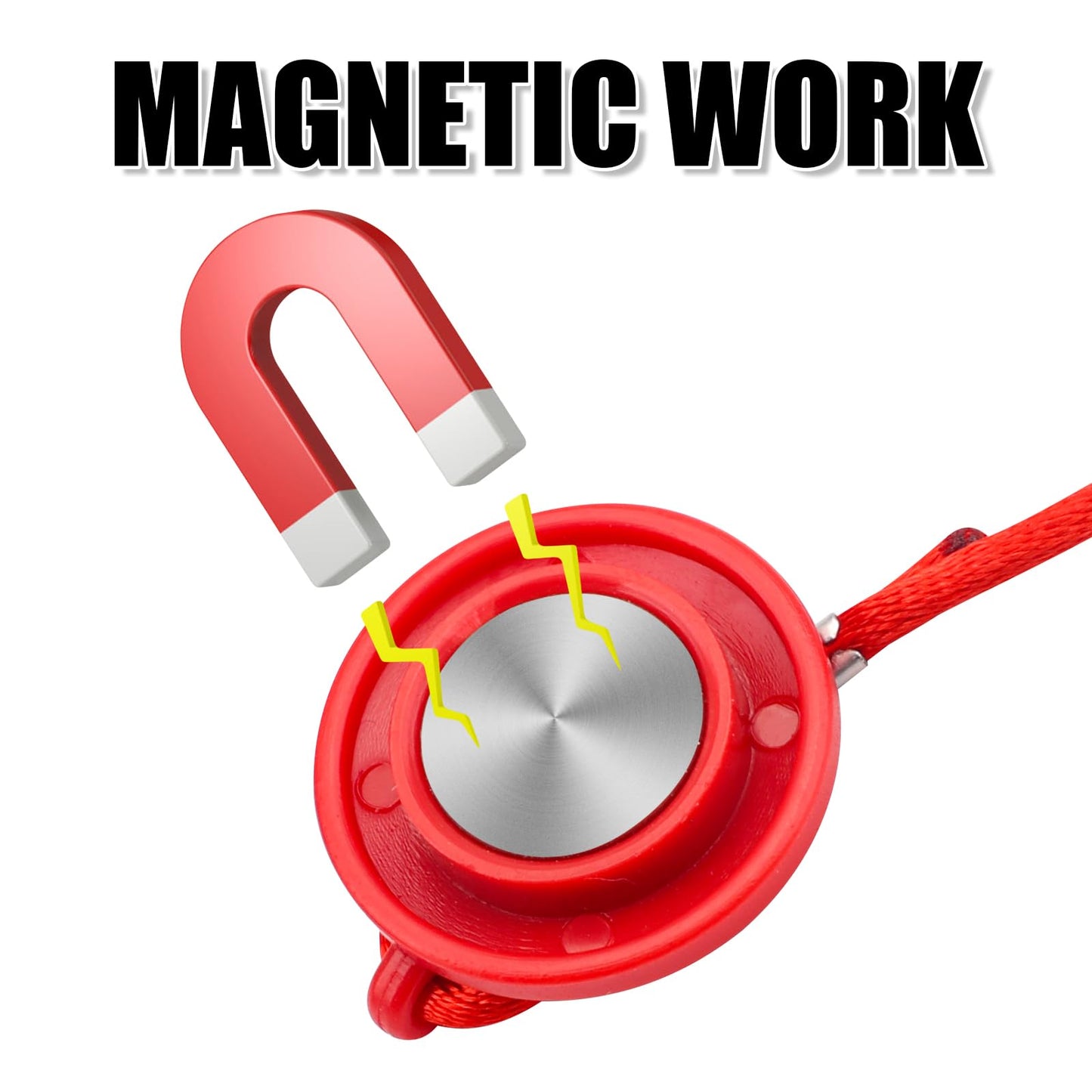 2pcs Universal Treadmill Magnet Safety Key, Magnetic Safety Switch Round Treadmill Safety Key Replacement for Most Treadmills Running Machines