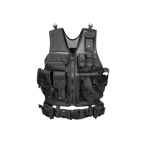 BEAUTI4U Tactical Vest - Military Tactical Airsoft Paintball Gear for Men - Black Army Spy Gear Tactcial Vest for Airsoft, Paintball, Hunting, and Tatical Vests Cosplay - chaleco militar