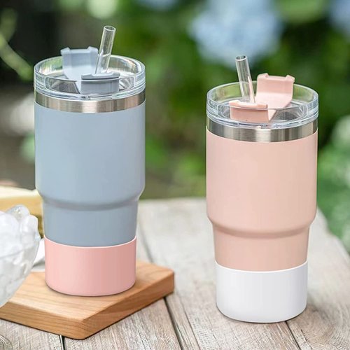 Protective Silicone Boot for 12oz - 24 oz Hydroflask Water Bottles Tumbler Anti-Slip Bottom Sleeve Cover Bumper Cup Bottom Sleeve - Stanley Cup Accessories,Black