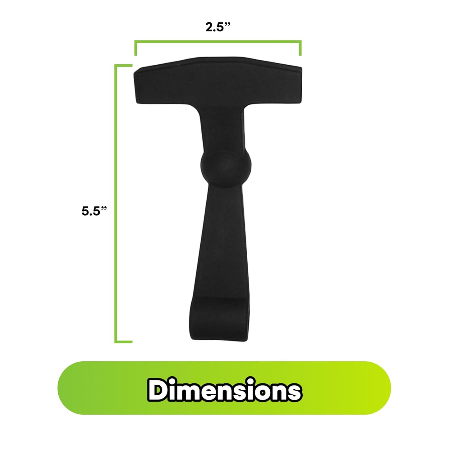 Beast Cooler Accessories 2-Pack Replacement Lid Latches for Yeti and RTIC - Black Rubber, Cooler Latches Replacement for Yeti, RTIC, and More - Hard Handle Grips, 20 Inches