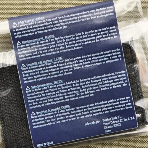 Mini Lightning Bolt Tactical Laser-Cut Patch [Black, White]