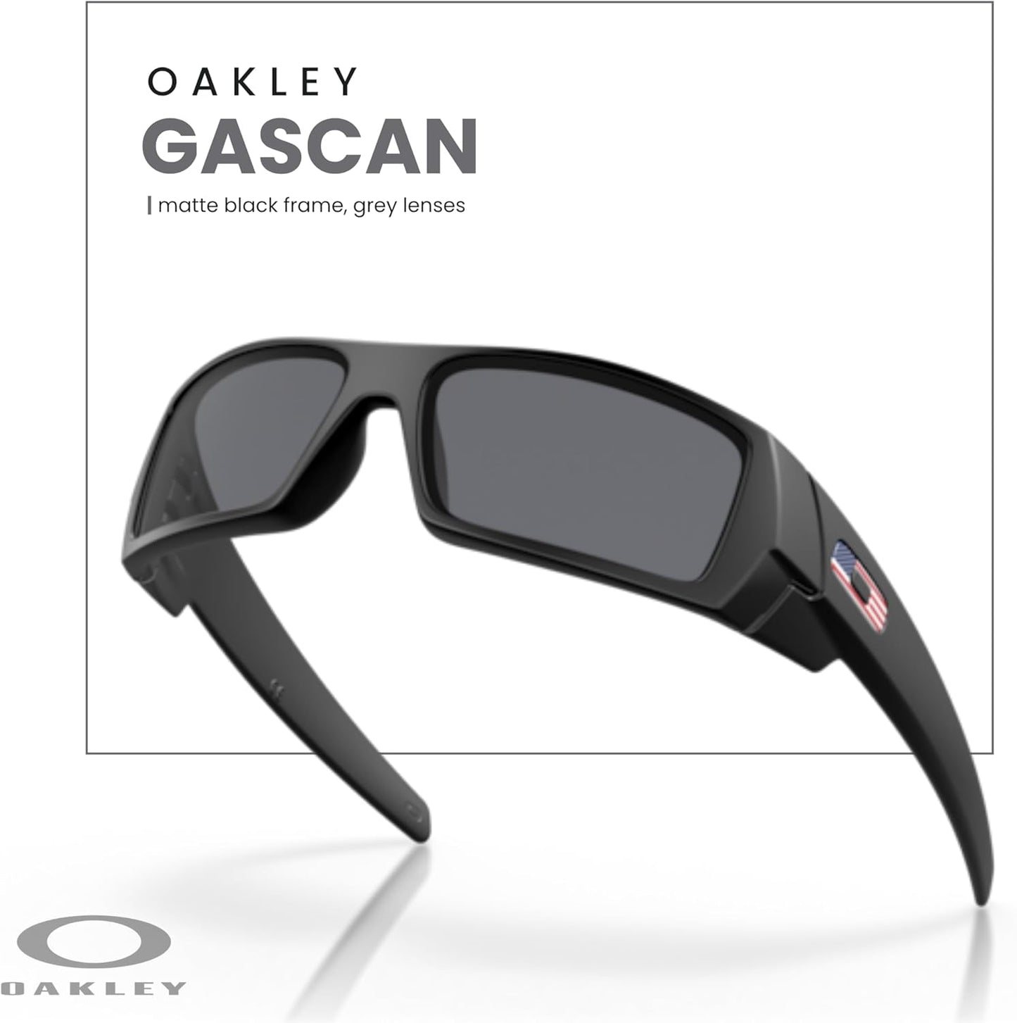 OAKLEY Gascan OO9014 Sunglasses for Men + Bundle Accessory Leash Kit, Microfiber Pouch