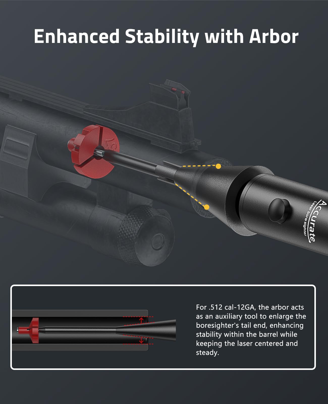 CVLIFE Rechargeable Bore Sight Laser Kit with 64 Adapters fit 0.17 to 12GA Calibers, Professional Green Laser Bore Sight with Button Switch, Powerful Choice for Hunting Bore Sight Tool