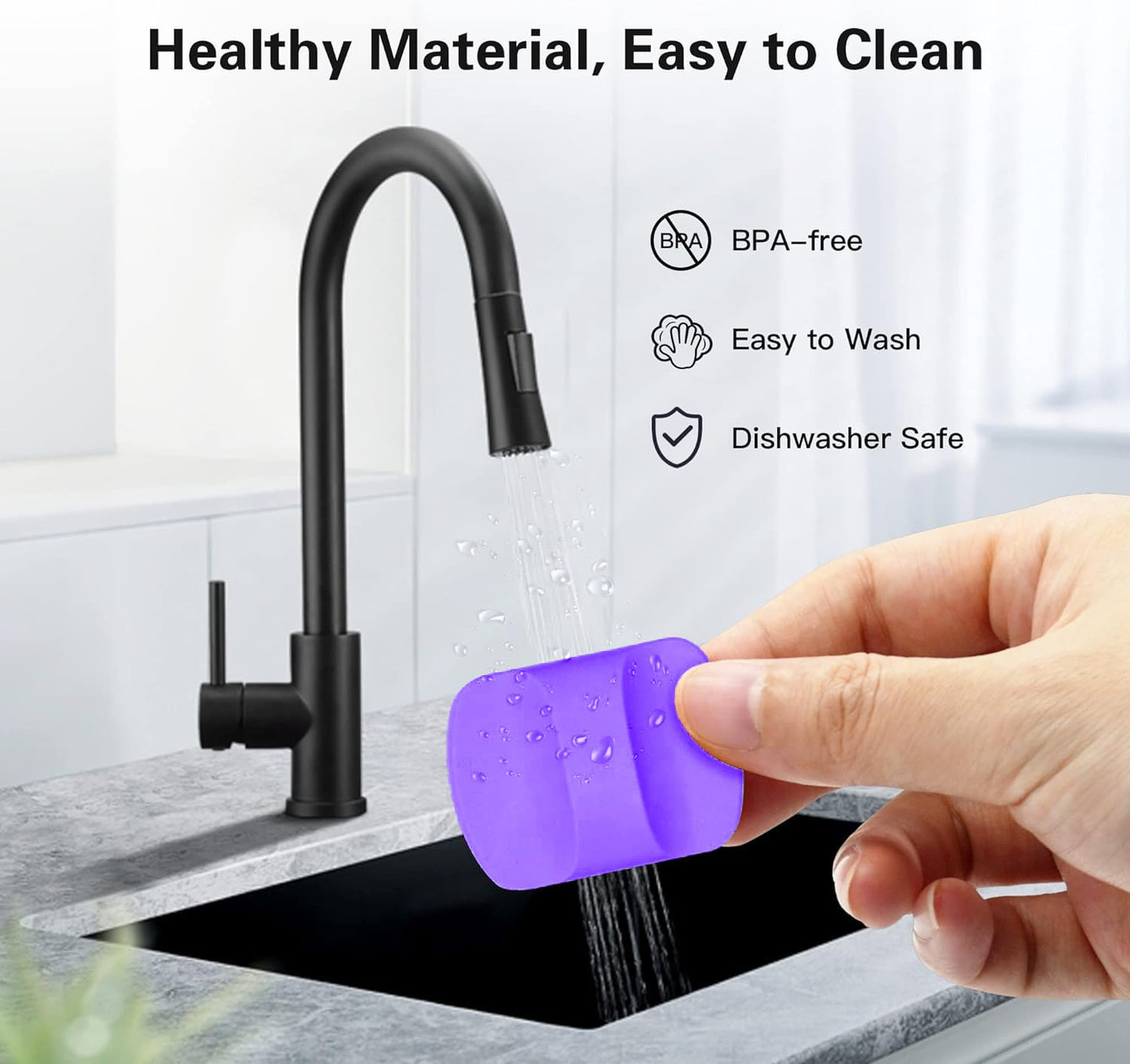 6 Pack Magnetic Slider Replacement, Compatible with Yeti 10 oz 14oz 16 oz 20 oz 26 oz 30 oz Magnetic Lids (Purple White Red Orange Teal Pink)