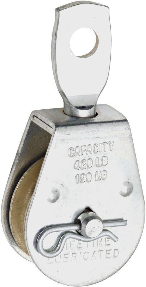 National Hardware N195-784 3211BC Swivel Single Pulleys in Zinc, 1-1/2"
