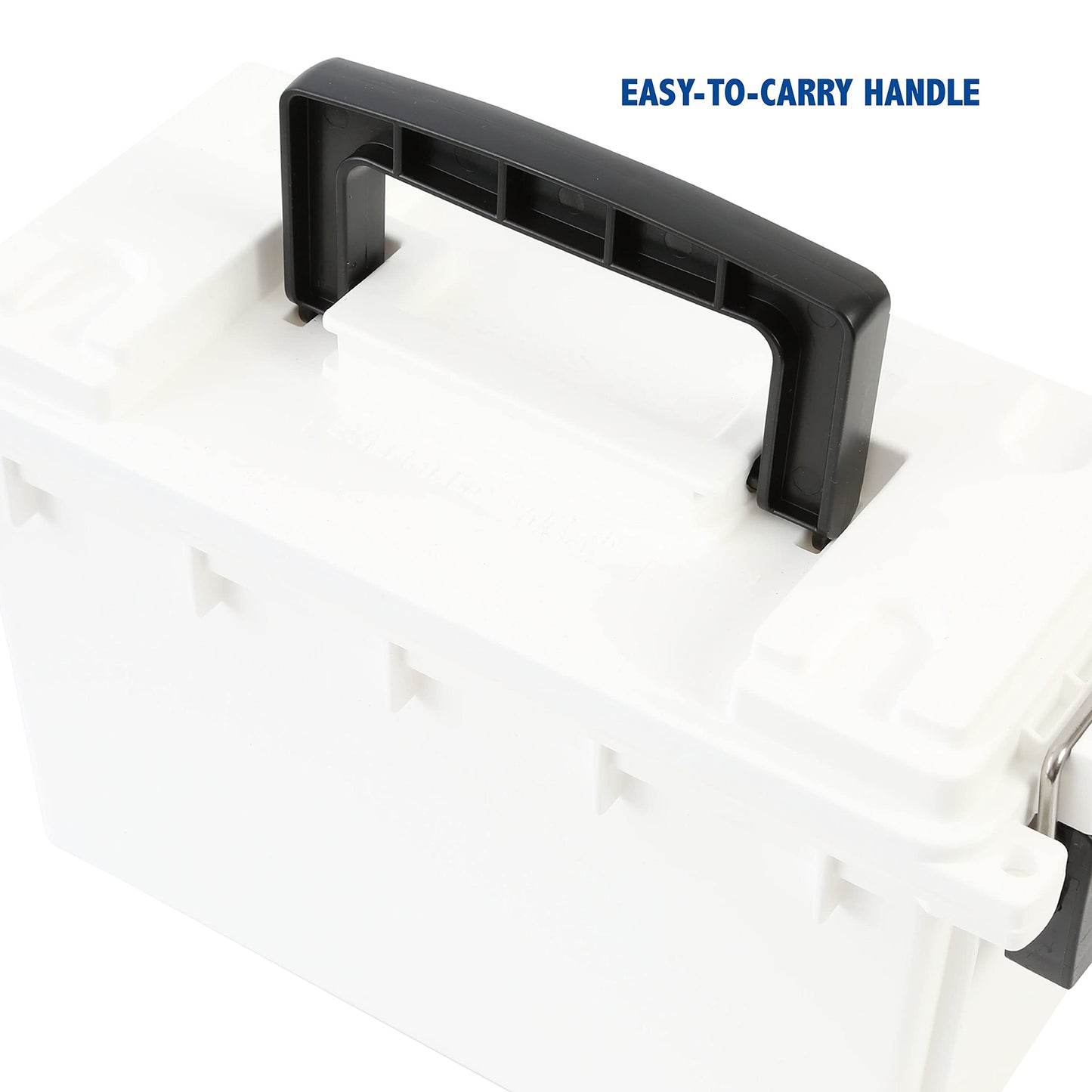 Sheffield 12681 Marine Storage Box, Dry Box Made in USA, Waterproof Container for Boat and Dock Gear, Small Parts Organizer with Latch, Stackable