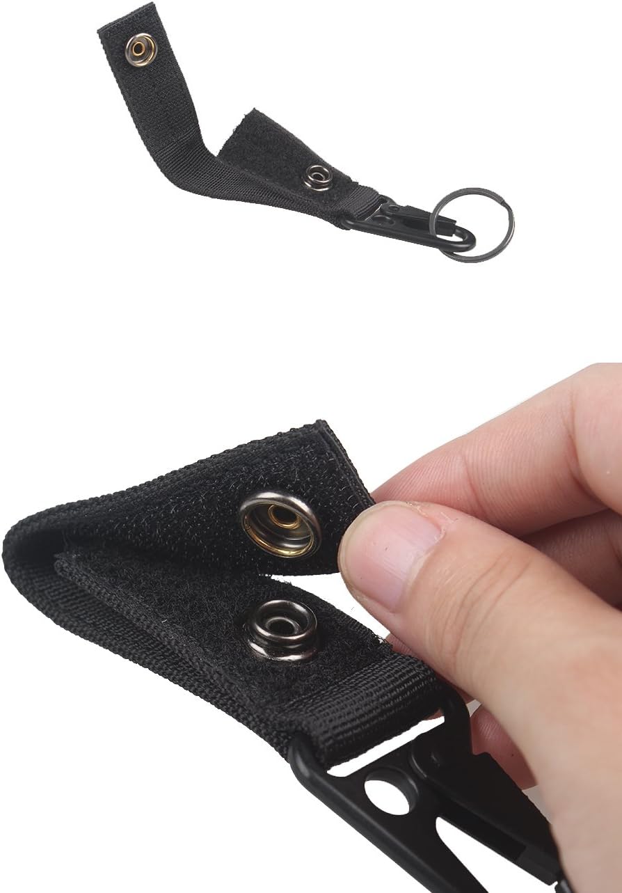 XTACER Tactical Molle Key Ring Gear Key Keeper Keychain Snap Secure Kit of Attachments