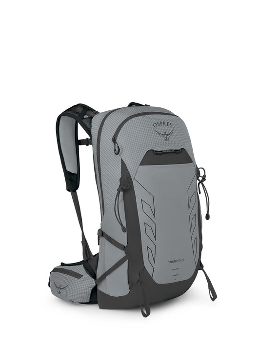 Osprey Talon Pro 20L Men's Hiking Backpack with Hipbelt, Silver Lining