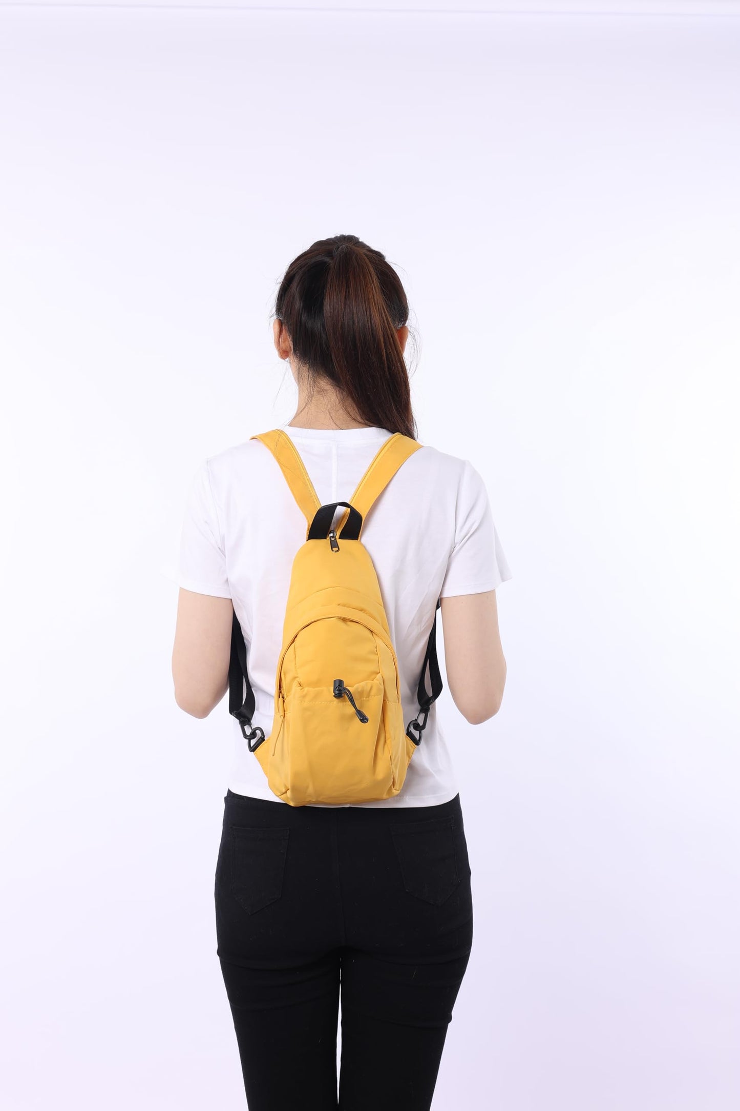 JENAGREEN Waterproof Sling Backpack Crossbody Sling Bag for Women Men, Multipurpose Travel Hiking Adjustable Chest Bag Casual Daypack