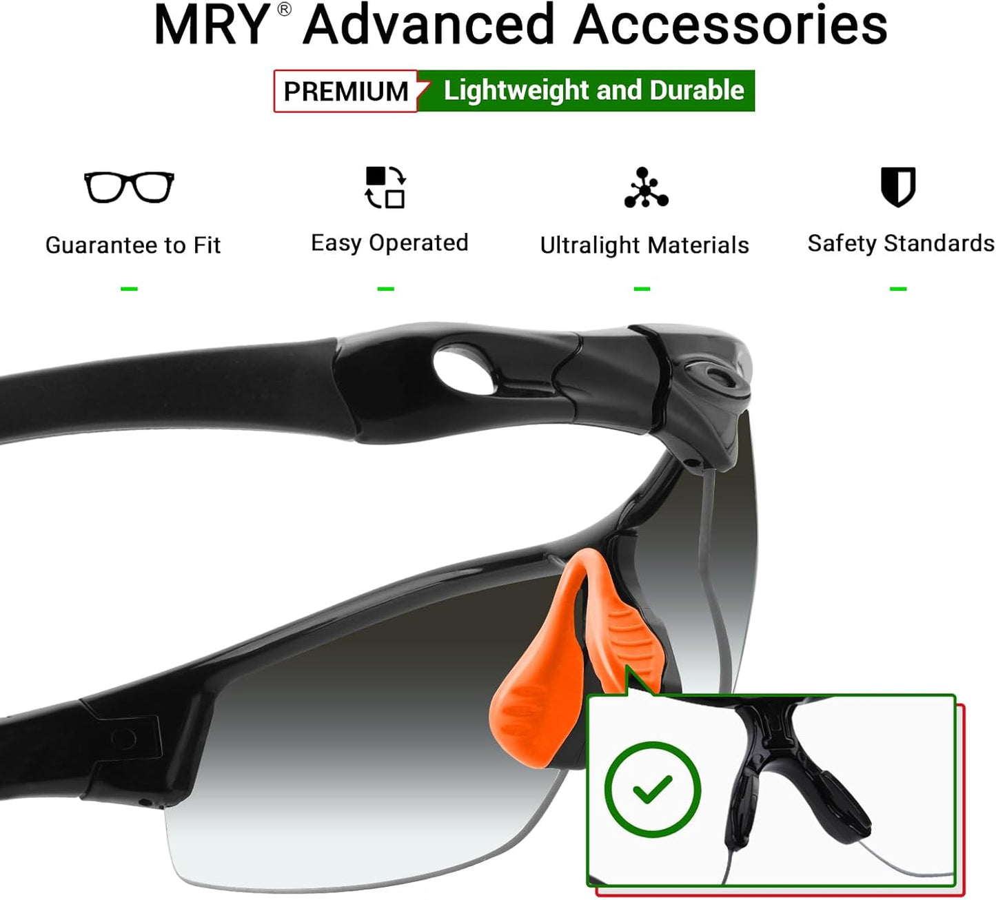 Mryok Replacement Nosepiece Nosepad for Oakley Radar Path EV RadarLock Sunglass
