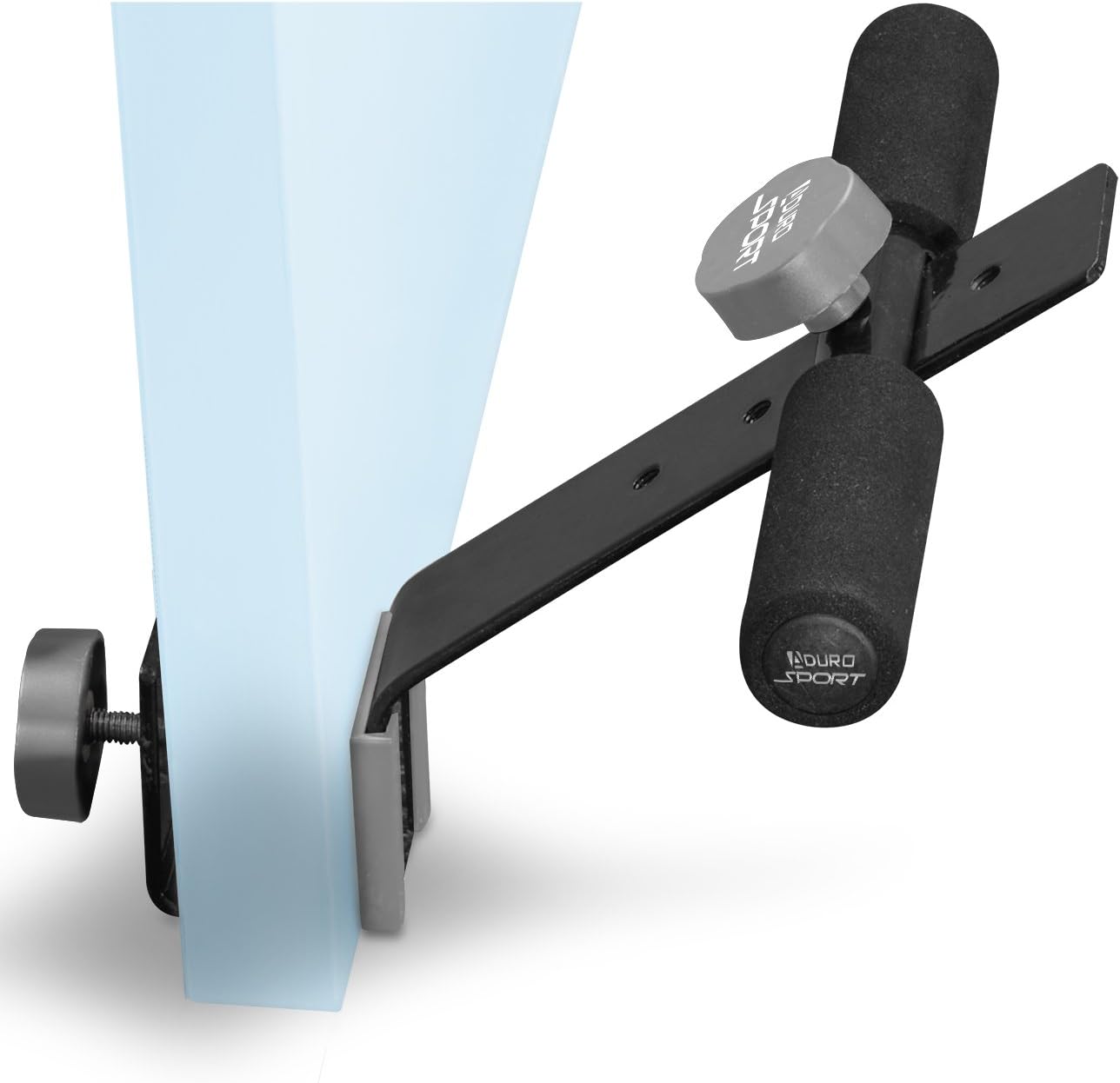 Aduro Sport Doorway Sit-Up Exercise Bar, Adjustable Reinforced Steel with Padded Ankle Bar, Perfect for Home Work or Travel - Fits Any Door