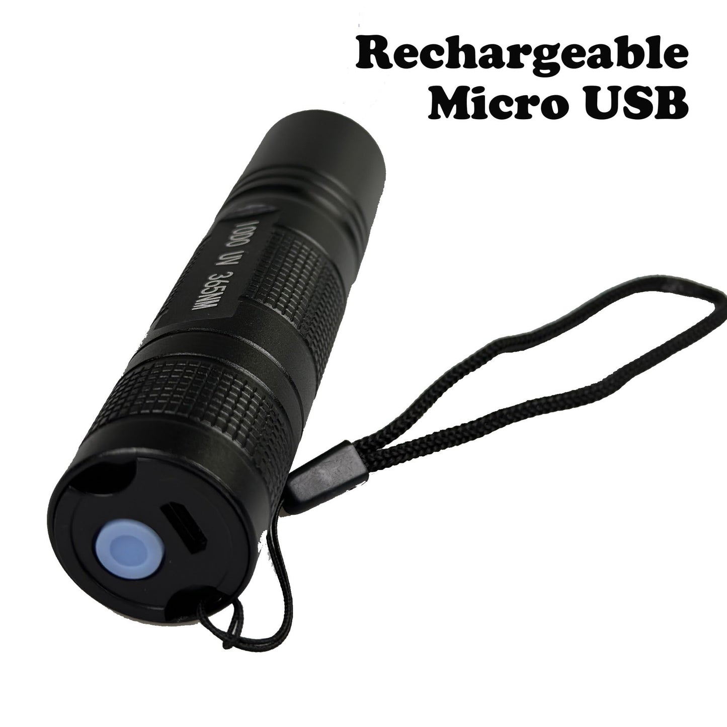 I0DO Uv Flashlight for Rocks and Minerals,Crystals Stones,Agates,Gemstones,Gems,Uranium Glass,Jade Appraisal Light High Power Short Wave/Long Wave 365nm (365 Nm Uv Flashlight)