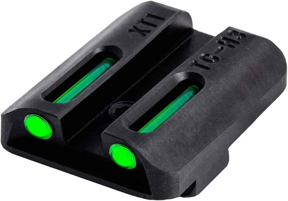 Truglo TFO Tritium & Fiber-Optic Handgun Sight Snag-Resistant Glowing Front & Rear Night Sights, Compatible with Springfield Armory XD Series