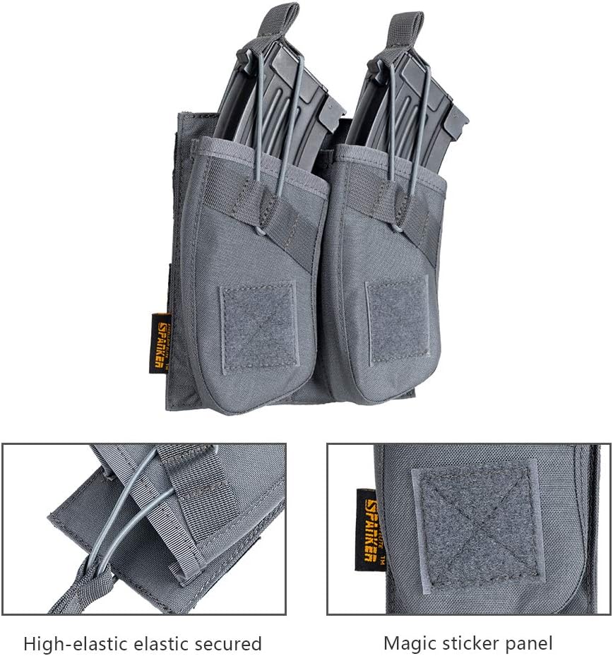 EXCELLENT ELITE SPANKER Single/Double/Triple Open Top Molle Mag Pouch AK Magazine Pouch for AK47 AK74 AR-15 Pmags Magazine