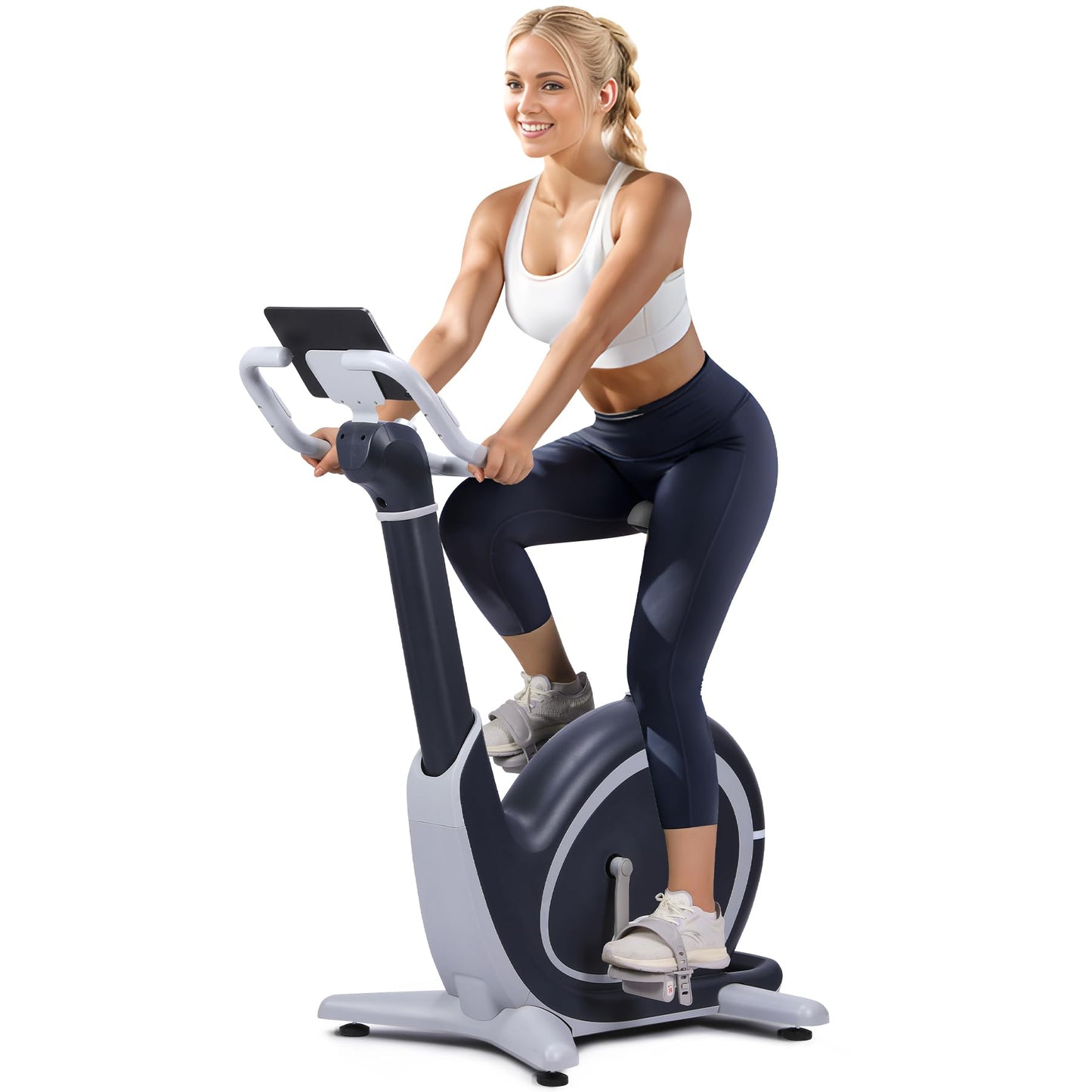 GarveeLife Exercise Bike, Programmable 36 Levels Magnetic Resistance Exercise Bike with 350 Lbs Weight Capacity, Smart Indoor Cycling Bike for Cardio Workout and Cycle Training