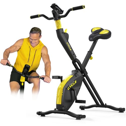 STEALTH GAME CYCLE: Full-Body Workout X-Bike, Gamified Cardio with 5 Free Games, Foldable Magnetic Cycle, Phone Holder + Free Fitness App (Optional Premium Subscription)
