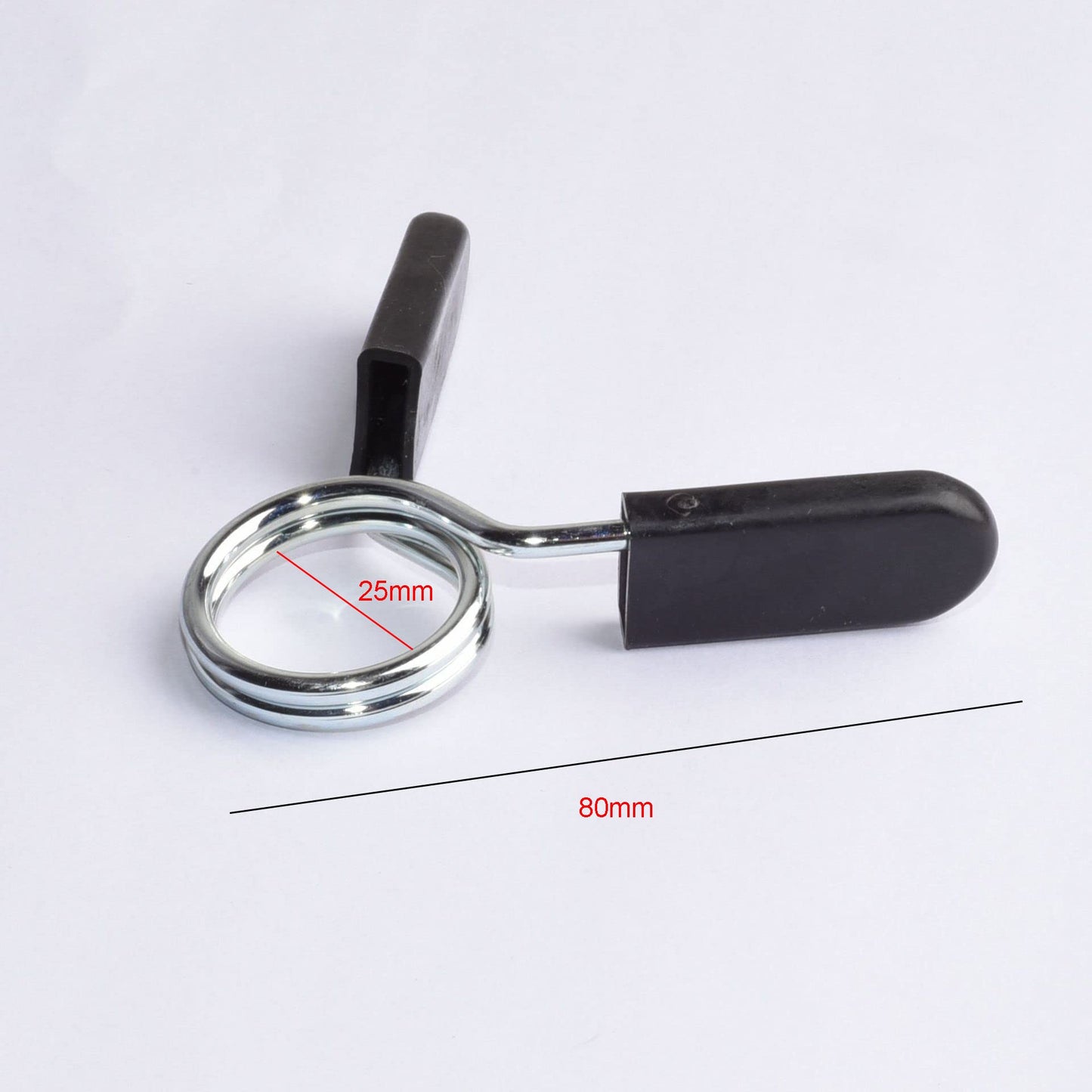 4Pcs Stainless Steel Spring Clip Collars Weight Bar Clips Barbell Clamps 1-Inch Barbell Clamps Dumbbell Spring Clip Weightlifting Accessory for Dumbbell Ordinary Barbell