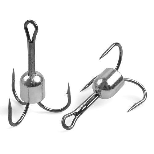 Snagging Hooks Snagging Weighted Treble Hooks,5pcs/Pack Treble Fishing Hooks 4 Sizes 1oz,1.25oz,1.5oz,2.5oz for Saltwater Freshwater (5/0-5pcs)