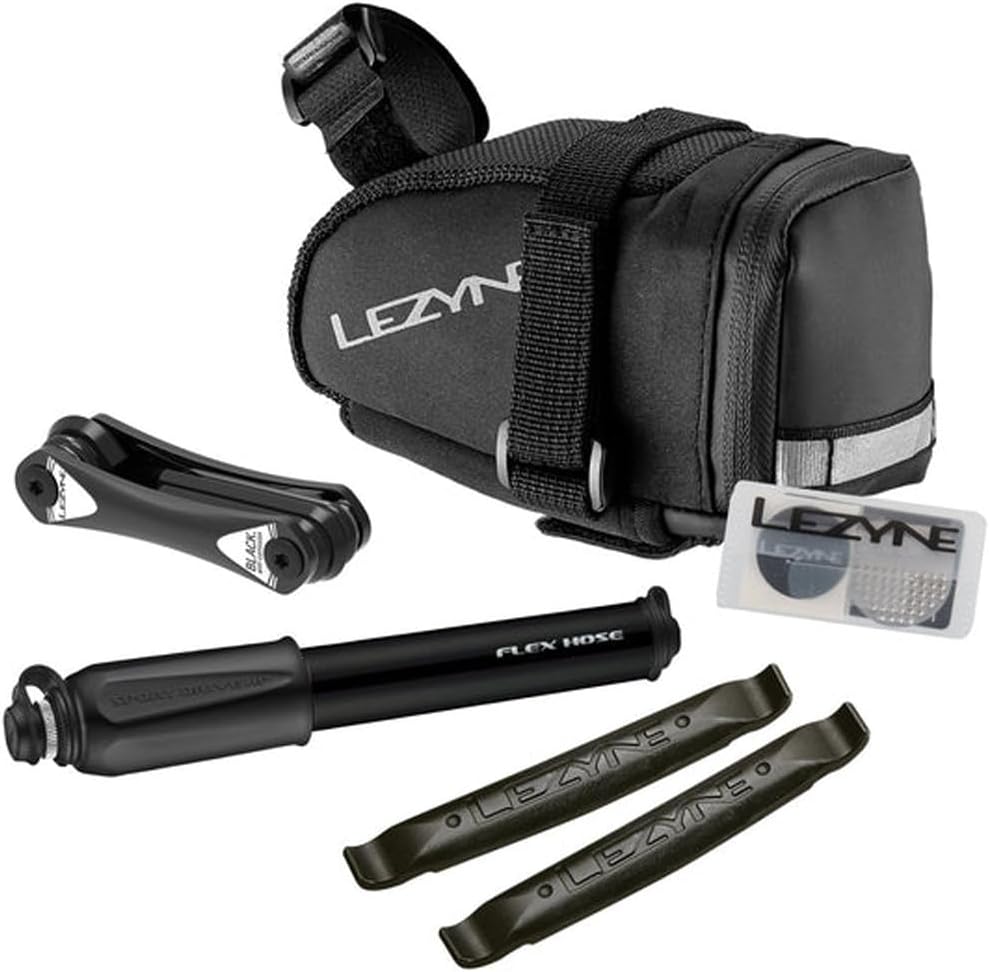 LEZYNE M-Caddy Bike Repair Kit with Medium Wedge-Shaped Saddle Bag for Long-Distance Riding - Sport Kit - 1-SB-CADLD-V2M04