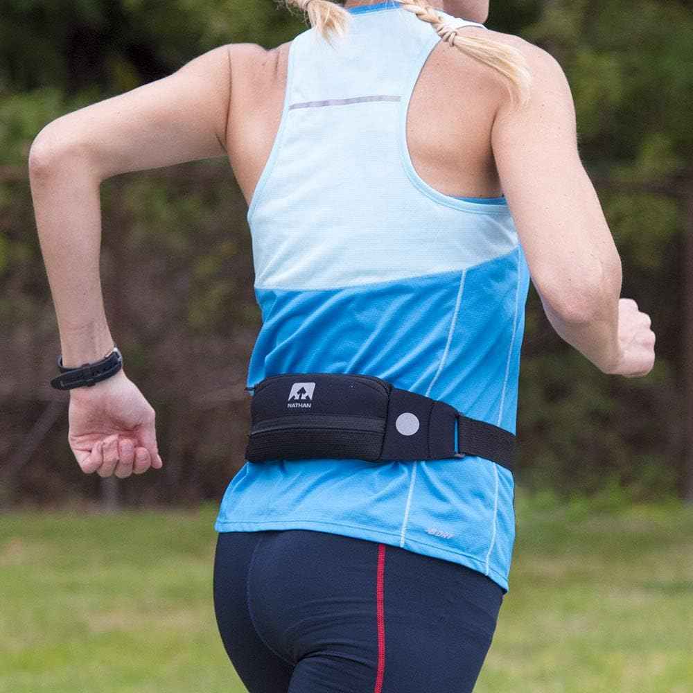 Nathan 5K Runner's Waist Pack, Nathan Running Belt Essentials for Women and Men | Smartphone Storage | Adjustable | Reflective