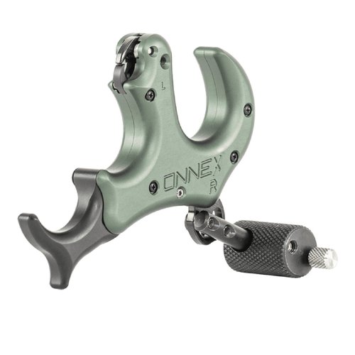 Stan OnneX Resistance Archery Release – Ergonomic 3 & 4 Finger Grip, Universal Handle Platform, Crisp Searing System, Trainer Lock, Modular Fit, Sage, XL