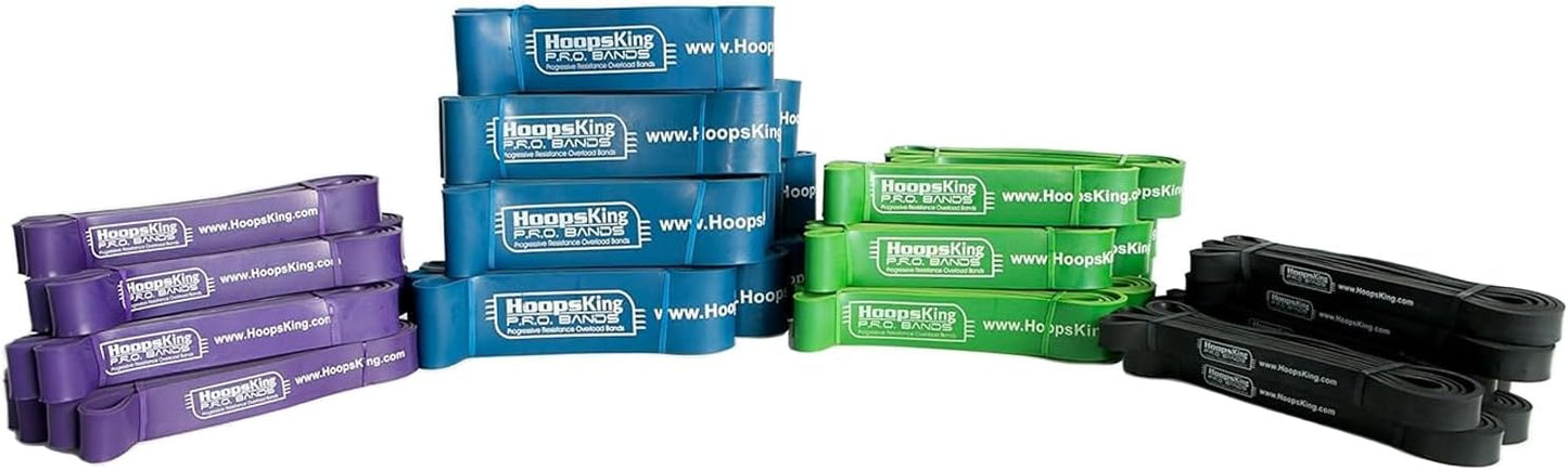 P.R.O. Bands for Basketball Resistance Bands Training (SINGLE Band - 4 Levels to Choose From | Perfect For Improving Dribble Explosiveness, Vertical Jump, Lateral Quickness, Stretching, Strength Train